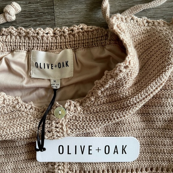 Olive & Oak Tan Ribbed Sundress Sleeveless Mini - Picture 4 of 6